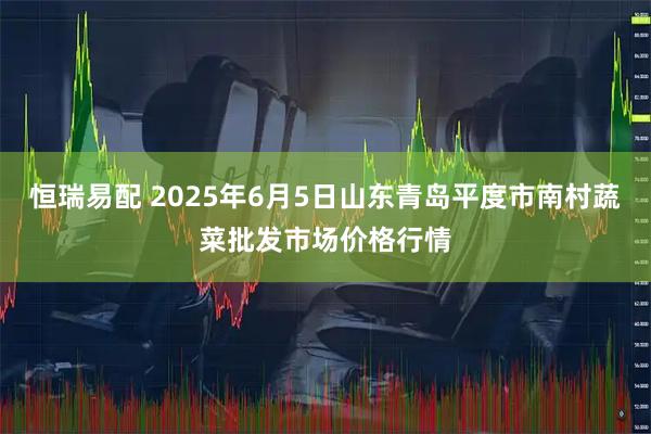 恒瑞易配 2025年6月5日山东青岛平度市南村蔬菜批发市场价格行情